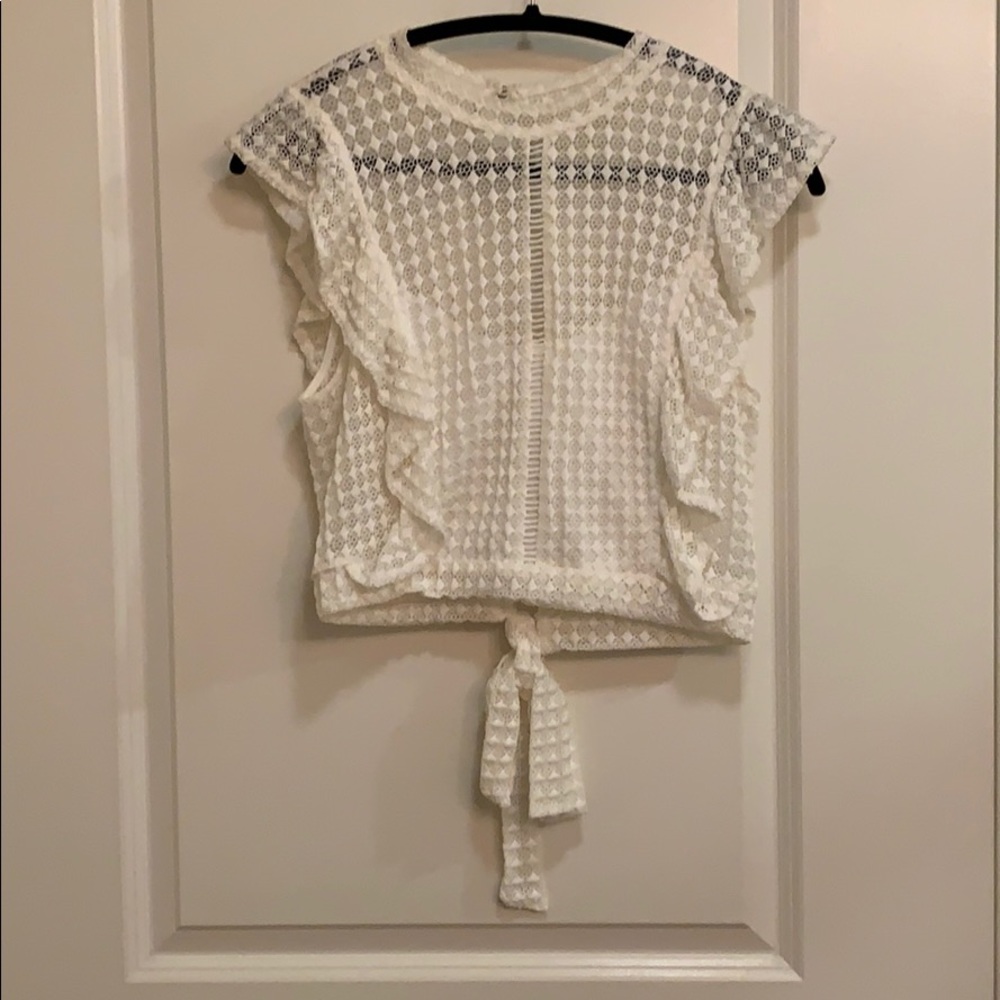 White blouse. Back detail.